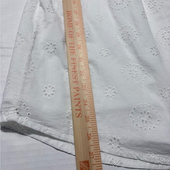 Cottage, Coquette White Cotton Eyelet Lace Top, Elastic SS, Square Neck. NWT XL - Picture 12 of 13